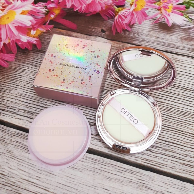 Phấn Phủ Cellio Shining Ex Twoway Cake SPF36 PA++